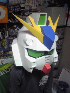 高达RX-78NT1头盔RX-93头盔手工制作DIY纸模型可穿戴cosplay道具 - 图0