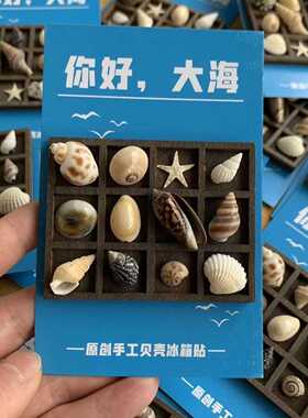 贝壳磁吸冰箱贴小摆件