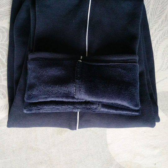 Мужские теплые свободные брюки из чистого хлопка в школьной форме