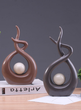 陶瓷抽象书架电视柜样板房小摆件