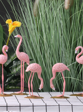 ins火烈鸟橱窗桌面礼物品小摆件