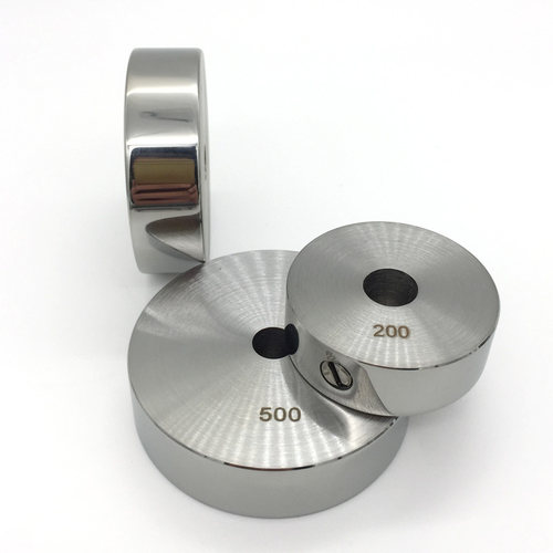 研衡圆饼内孔标准砝码1kg不锈钢M1等通孔带孔10g50g100g200g500g - 图1