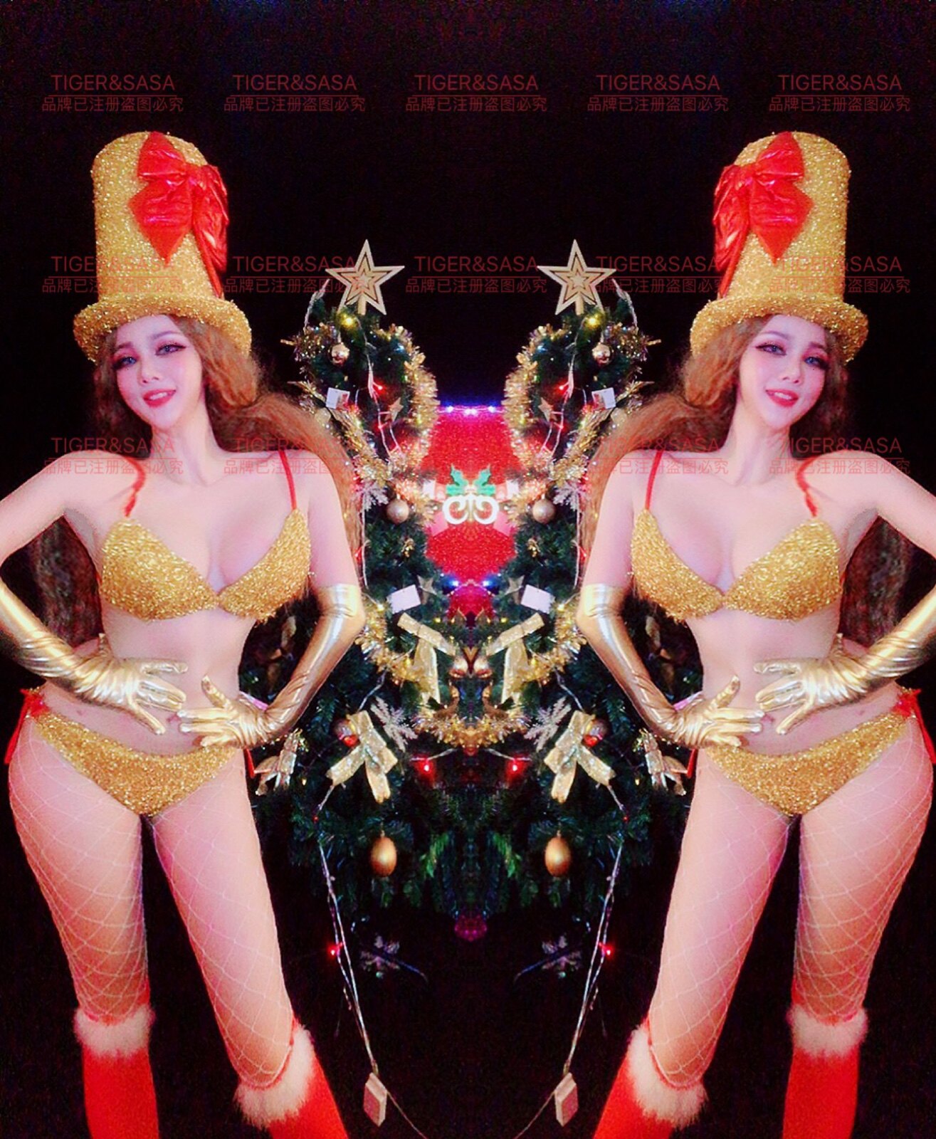 莎莎家2018夜店酒吧DJ歌手舞队男女GOGO春节情人节圣诞节演出服