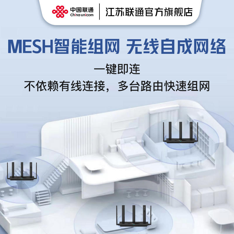 中国联通路由器VS020 AX3000 WIFI6+ 全屋MESH组网千兆网口双频家用 - 图2