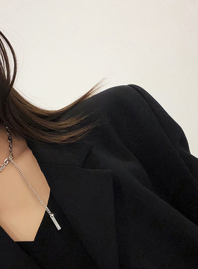 网红流苏项链女2020潮ins小众