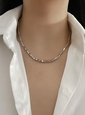 几何女冷淡风项链锁骨链