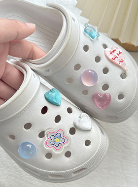 原色部落配饰卡扣crocs鞋花套装