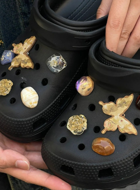 新款洞洞鞋花配件高级感鞋子饰品