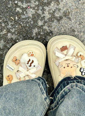 原色部落蝴蝶结可爱毛绒女款卡扣