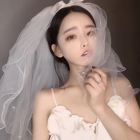 Schleier-Internet-Promi-Foto-Requisiten, einfacher Brautantrag