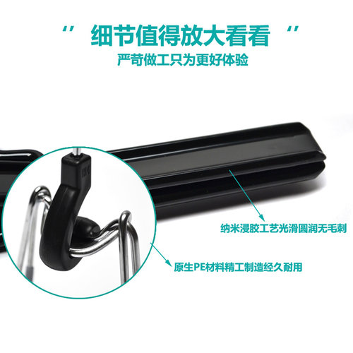 裤夹专用无痕家用防滑衣架裤架夹子马面裙百褶裙汉服裙夹裤子防皱 - 图1