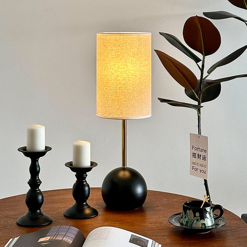 北欧设计酒店样板间美式简约台灯卧室床头灯客厅创意温馨个性桌灯 - 图0