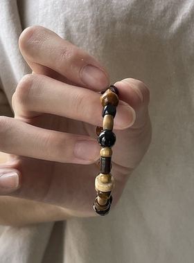 晚秋之意新中式原创木质简约手链