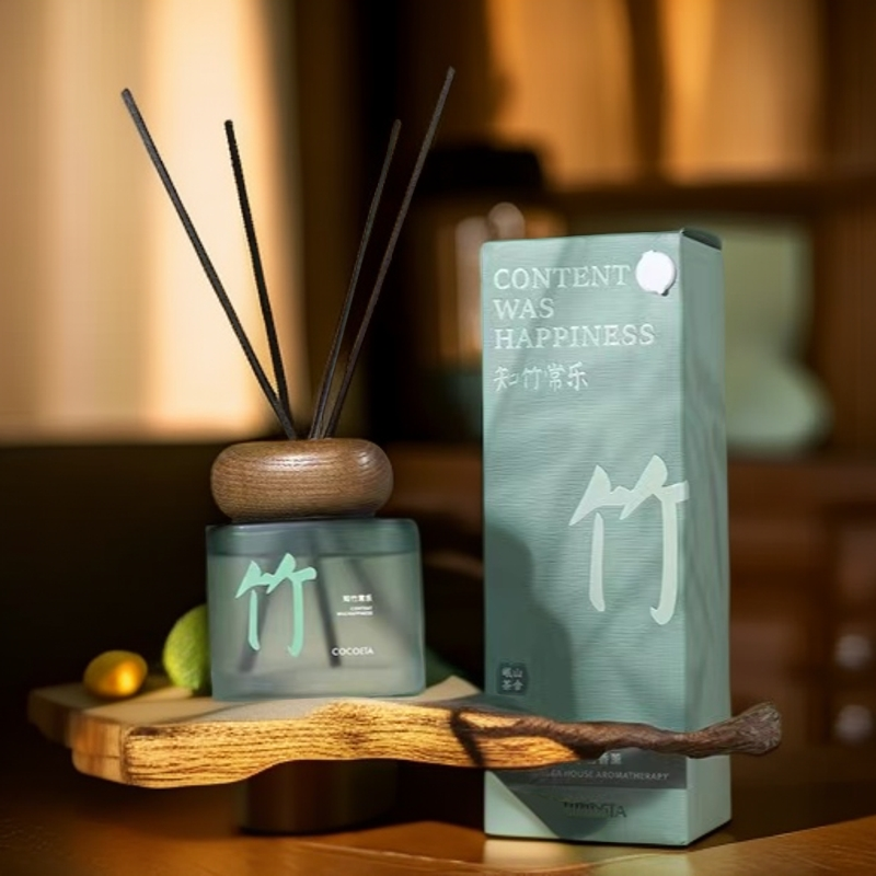 岷山茶舍系列香薰知竹常乐 暮夜山茶 椿山晓绿室内无火藤条香氛,淘宝优惠券,粉丝福利购,淘宝优惠卷