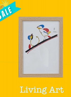时尚纪念生活现代画作连画框LIVING ART 签名艺术家联名画框收藏