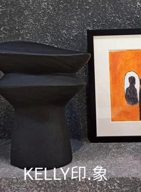 中古复古氛围艺术原创设计师作品装饰创意画雕塑装置高端边几摆件