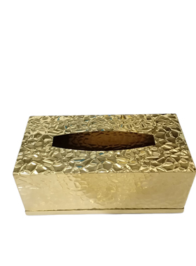 金属客厅纸巾盒包邮创意金色