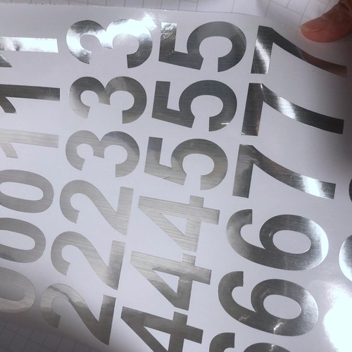 热卖数字号码编号高5cm防水金色黑白多色字母随意贴纸平面贴贴 - 图0
