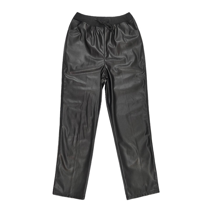 皮裤女中老年冬款外穿高腰宽松大码加绒加厚春秋防水妈妈皮工作裤,淘宝优惠券,粉丝福利购,淘宝优惠卷