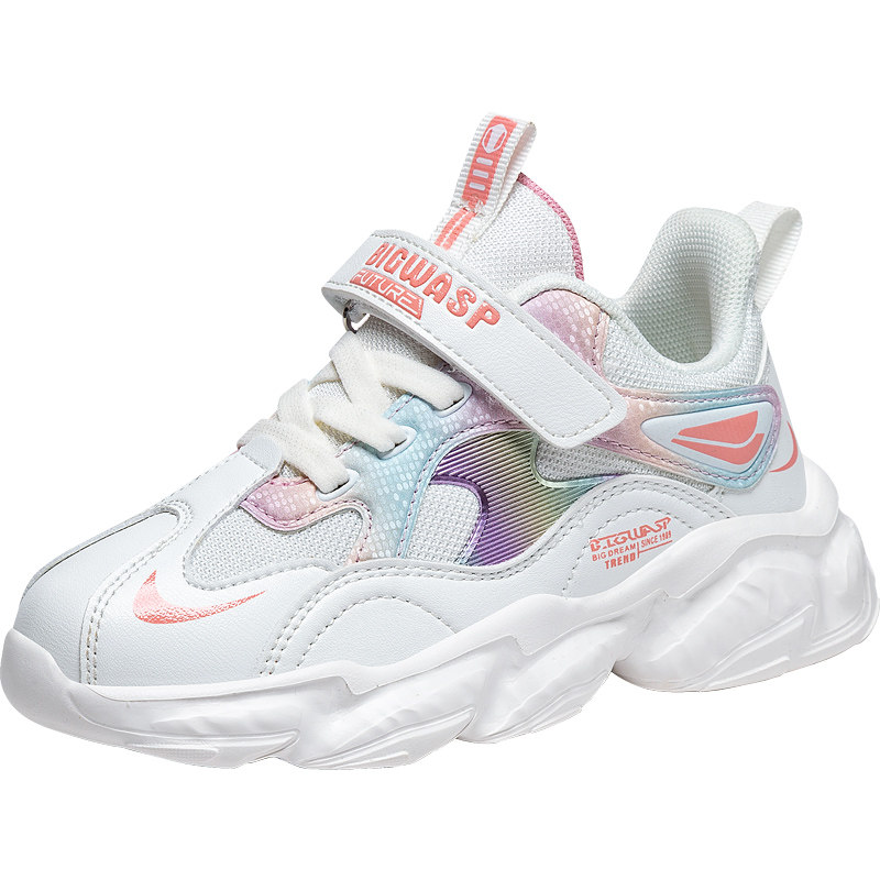 大黄蜂儿童女孩老爹跑步鞋女童鞋子 大黄蜂运动鞋