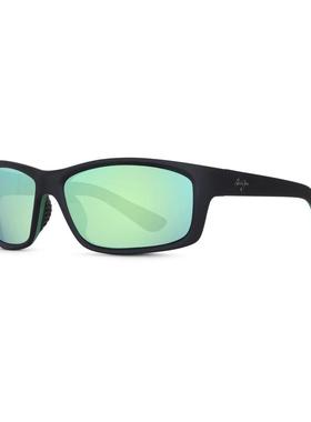 代购MauiJim女士太阳镜防紫外线清晰视野抗眩光可配度数黑色