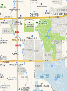九江市城区地图2026新版定制街道图高清防水装饰中介办公室贴挂图