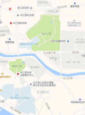 中江县城区地图2026新版定制街道图高清防水装饰中介办公室贴挂图