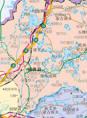 白城市地图交通行政区划图墙壁海报2026新款办公室地图装饰挂画