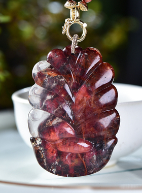 男女项链红胶花精致立体