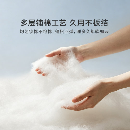 罗莱家纺棉被子被芯100%新疆全棉棉花春秋被四季通用夏凉被空调被 - 图2
