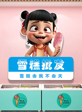吸引人进店雪糕冰淇淋吧台
