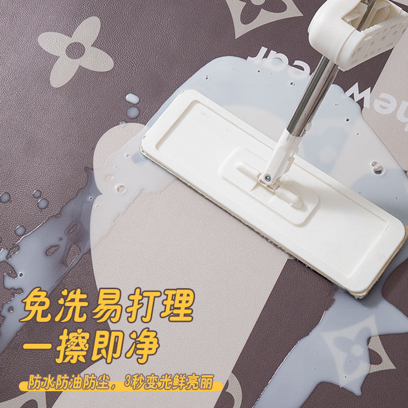 轻奢地垫入户门垫pvc可擦免洗家用皮革防滑防水玄关进门垫可裁剪,淘宝优惠券,粉丝福利购,淘宝优惠卷