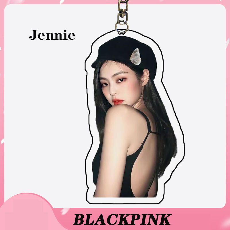 jennie同款金智妮钥匙扣大头周边书包挂件blackpink应援物饰可爱-图3