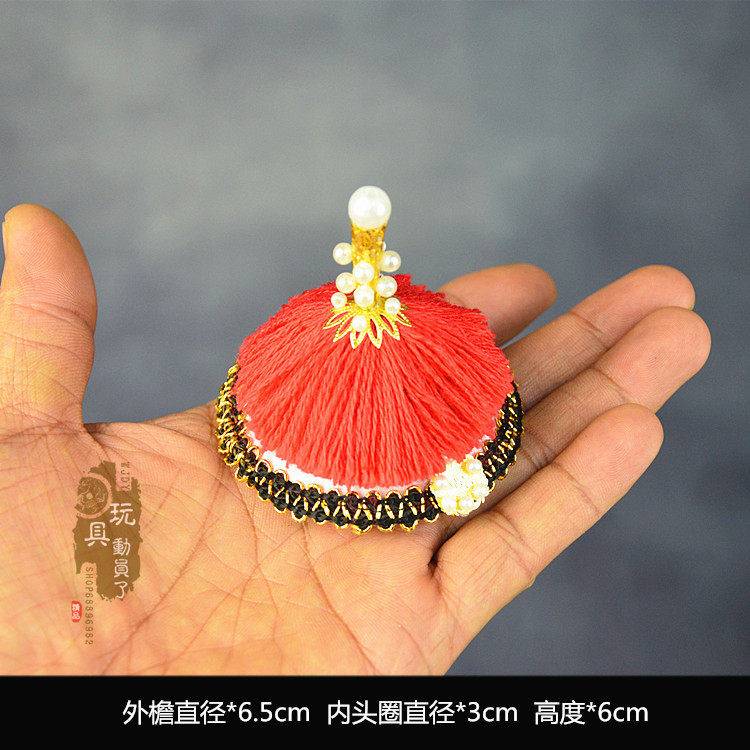 1/6古代官帽康熙乾隆朝冠皇帝帽子12寸兵人顶戴花翎朝廷帽子模型,淘宝优惠券,粉丝福利购,淘宝优惠卷