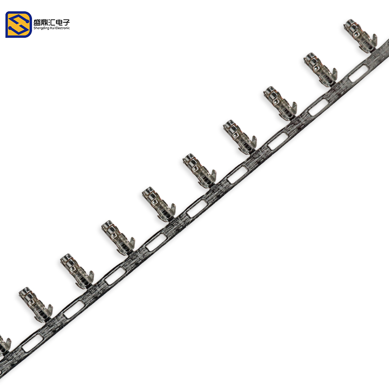 XH2.54 XHB2.54母端子簧片冷压头压线头磷铜连绕端子-图0