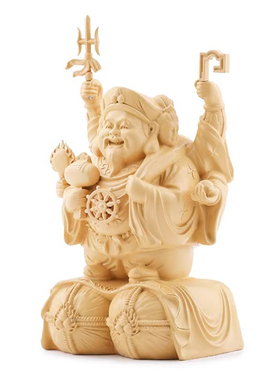 裕善缘三面大黑天财神摆件