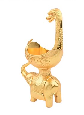 原装李居明2025蛇年吉祥物九运[招财吸水象]摆件窗边露台办公装饰