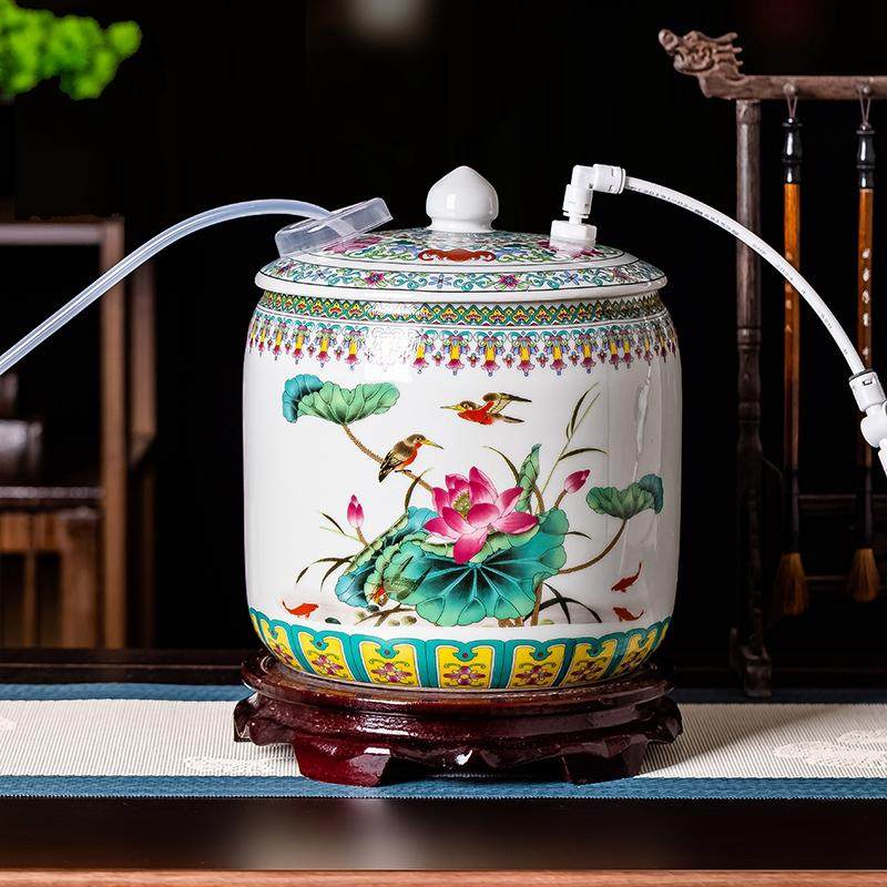 泡茶桶自动进水带浮球阀储水罐陶瓷器景德镇纯净上水水桶功夫茶,淘宝优惠券,粉丝福利购,淘宝优惠卷