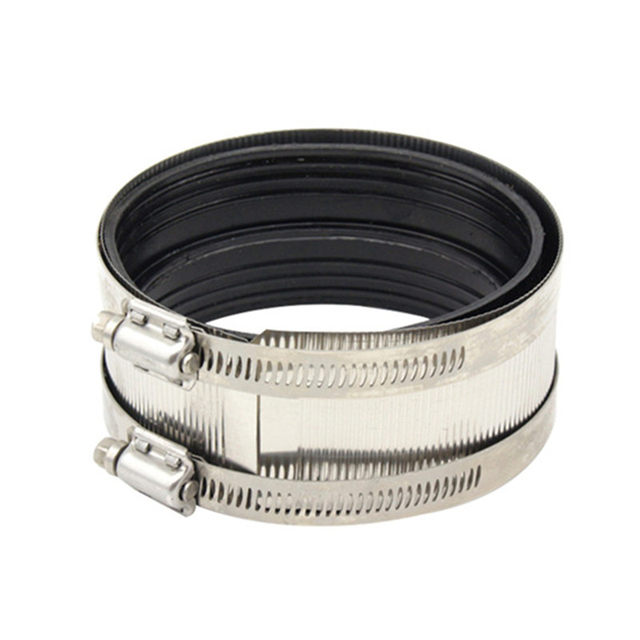 Cast iron pipe W-shaped stainless steel clamping directly