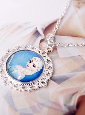 时光宝石吊坠毛衣链