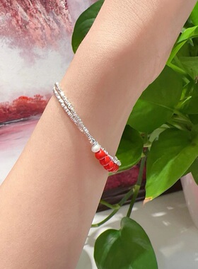 匠砂女朱砂925银民族风925银