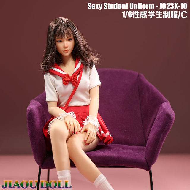 Spot 1/6 student skirt uniform female soldier doll clothes JO23X-10 suitable for female body