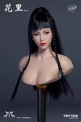 预售接单 1/6女兵人头雕可动眼 适合包胶素体ymtoys ymt102花里 - 图1