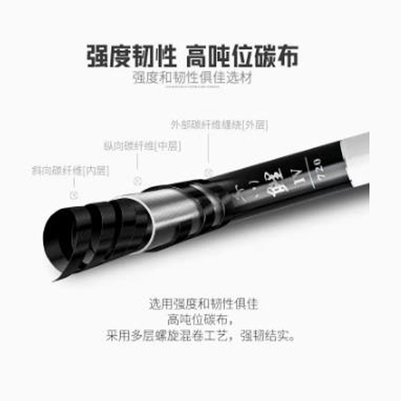 武汉天元千川鲤四代台钓竿邓刚同款4代野钓大物竿超轻超硬鱼竿 - 图2