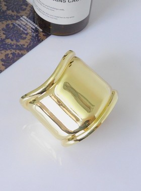 开口手镯ins小众几何手镯夸张