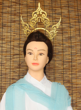 敦煌飞天祥云宝塔光环头饰