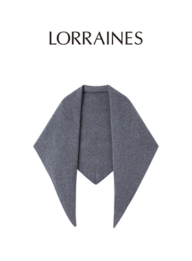 LORRAINES 高奢衣橱-100山羊绒三角披肩围巾保暖披风