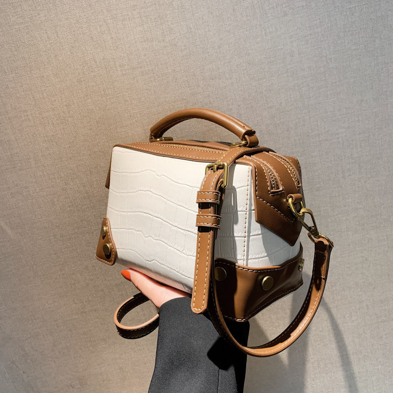 高级感法国小众设计包包女2022新款潮时尚撞色单肩包斜挎包小方包,淘宝优惠券,粉丝福利购,淘宝优惠卷