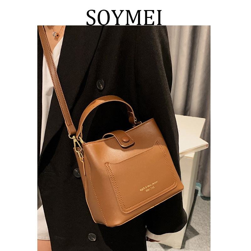 高级感小众复古春夏包包女2023新款潮时尚单肩包百搭斜挎包水桶包,淘宝优惠券,粉丝福利购,淘宝优惠卷
