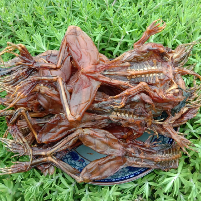 湖南特产腊牛蛙农家自制烟熏腊牛蛙田鸡干青蛙肉腊肉干牛蛙腿包邮 - 图2